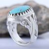 Persian Neyshabur Turquoise Silver Ring for Men Model Eye