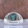 Persian Neyshabur Turquoise Silver Ring for Men Model Mountain