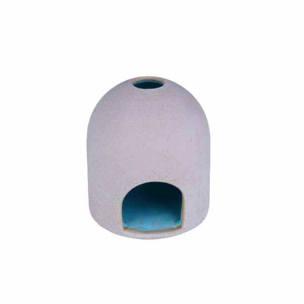 Persian Pottery Candlestick Handmade with Dome Design