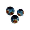 Persian Pottery Candlestick Handmade with Dot Painting Design