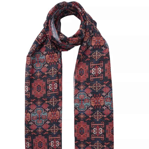 Persian Printed Shawl for Women with Geometric Design