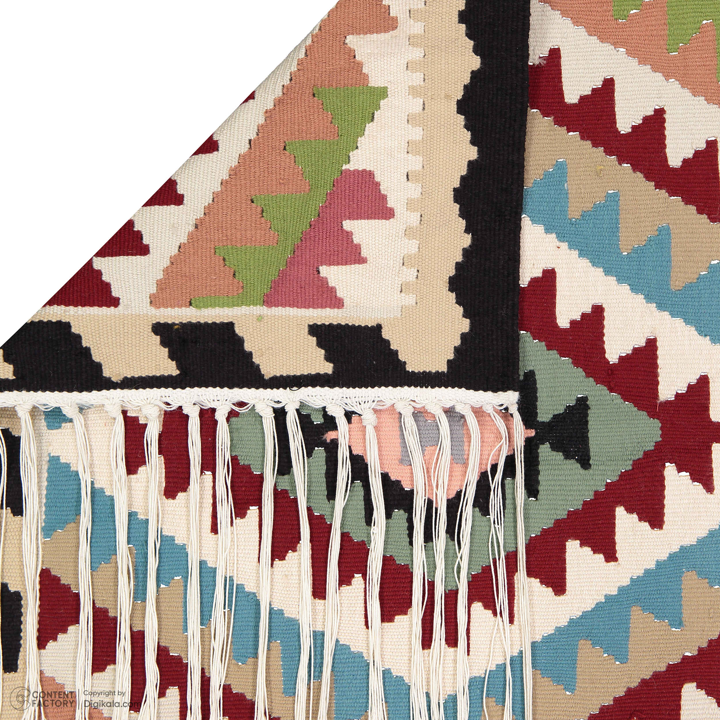 Persian Qashqai Kilim Rug Handwoven in Tehran