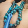 Persian Neyshabur Turquoise Rosary: 101 Prayer Beads Tasbih