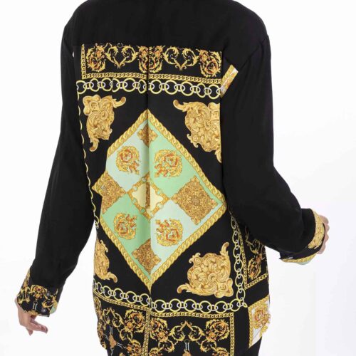 Persian Tunic Top with Geometric Design for Women