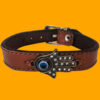Persian Leather Bracelet - Evil Eye Design