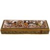 Persian Wooden Pencil Box Handcrafted Khatamkari with Bird & Flower Design