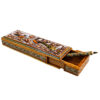 Persian Wooden Pencil Box Handcrafted Khatamkari with Bird & Flower Design