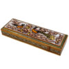 Persian Wooden Pencil Box Handcrafted Khatamkari with Bird & Flower Design
