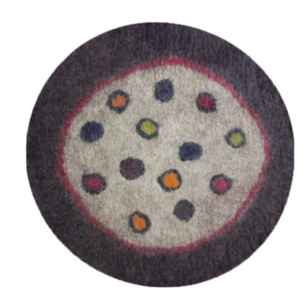 Persian Wool Felt Rug 100% Natural and Handmade Baqer