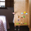 Removable Nursery Wooden Wall Stickers with Giraffe Design
