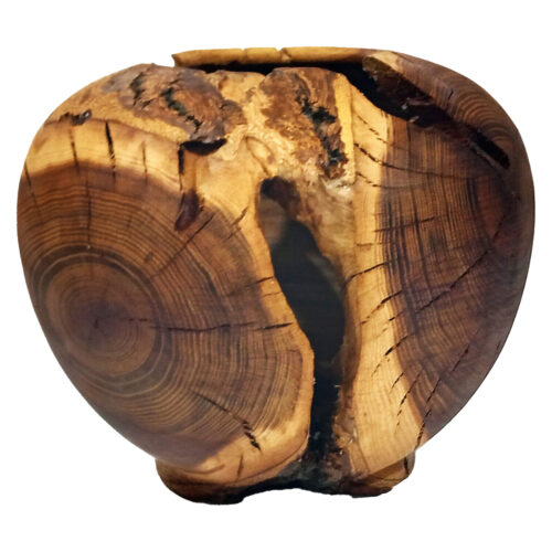 Handcrafted Decorative Wooden Vases Made from Natural Solid Blackberry Wood Rustic