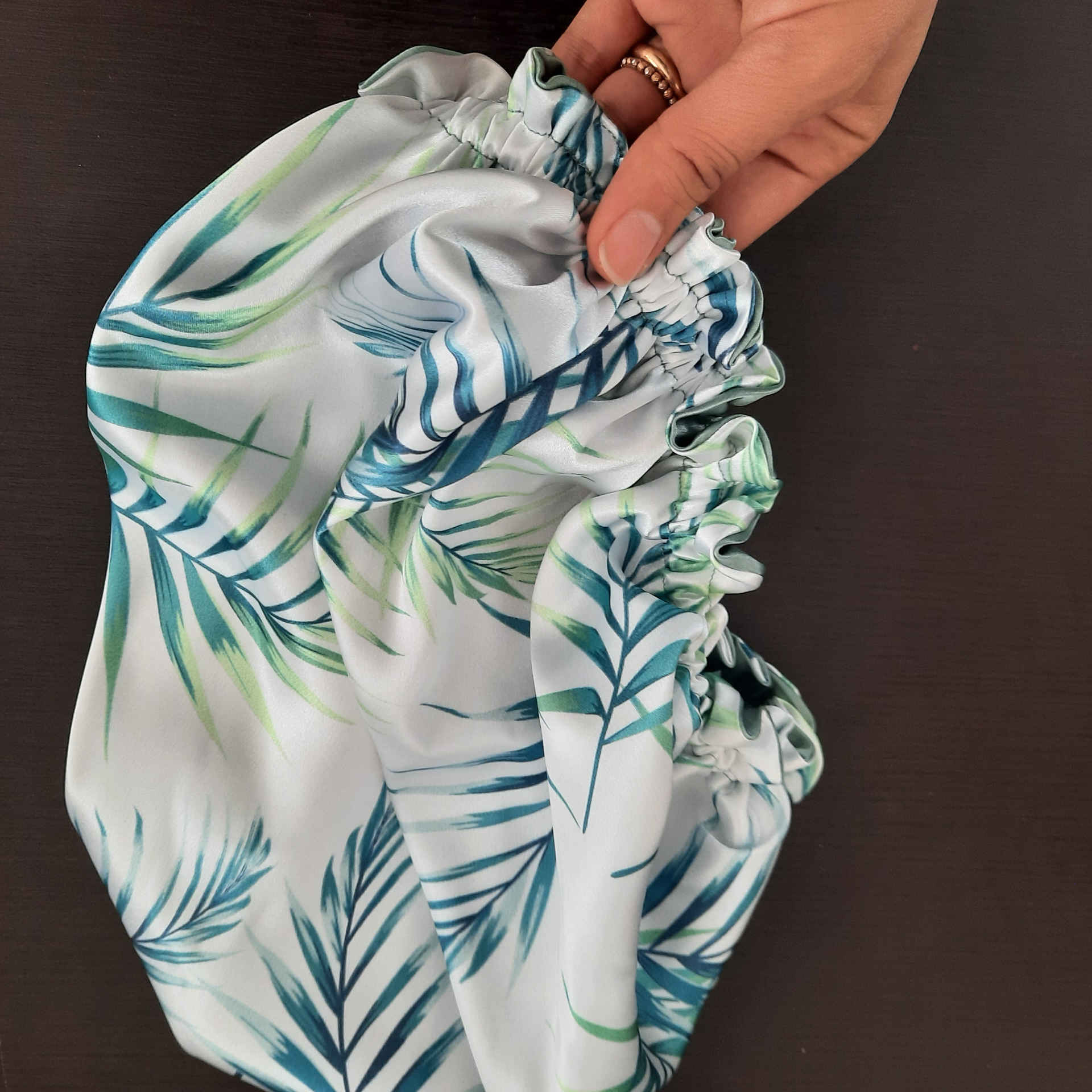 Silk Satin Bonnet Luxury Night Sleep Hat Hair Cover for Women