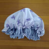 Silk Satin Bonnet Luxury Night Sleep Hat for Women Butterfly Blue