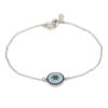 Silver Bracelet for Women with Evil Eye Design