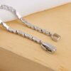 Silver Rhodium Plating Bracelet with Alexandrite Gemstone for Women