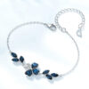 Silver Bracelet with Little Flower Design for Women