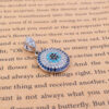 Silver Necklace Pendant with Evil Eye Design for Women