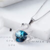 Silver Necklace with Swan Design for Women