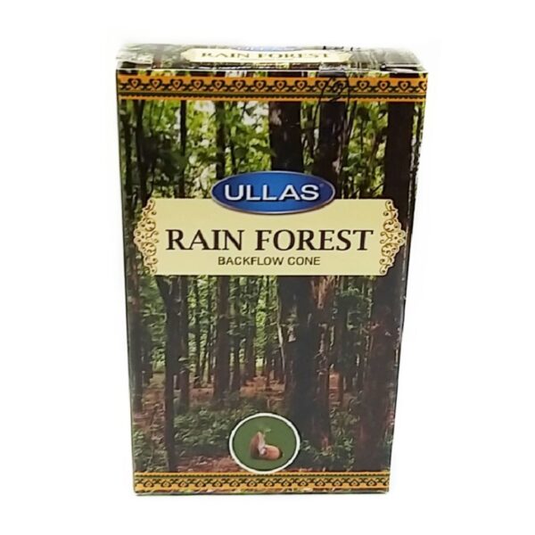 Ullas Rain Forest Backflow Incense Cones, 10 Cones (Pack of 4)