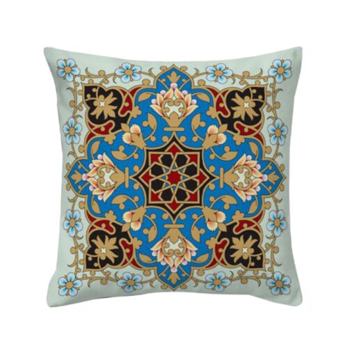Ethnic Velvet Cushion Cover – Printed Eslimi Design (Set of 2)