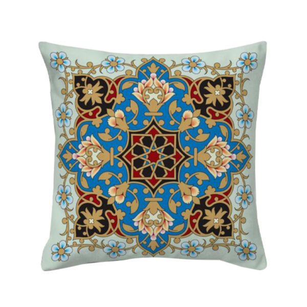 Ethnic Velvet Cushion Cover - Printed Eslimi Design (Set of 2)