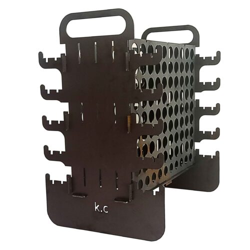 Vertical Charcoal Grill Mangal for Kebab – Portable for 10 Skewers