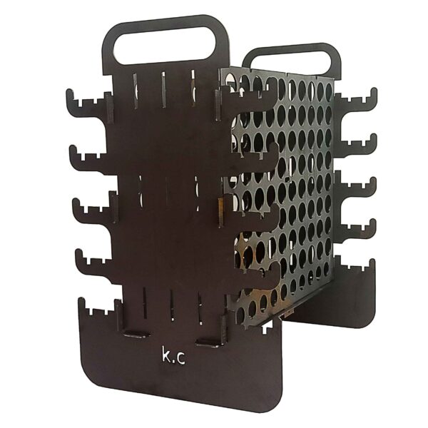 Vertical Charcoal Grill Mangal for Kebab - Portable for 10 Skewers