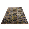 Vintage Persian Hand-Knotted Patchwork Carpet Black