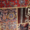 Vintage Persian Hand-Knotted Patchwork Carpet Geometric Red