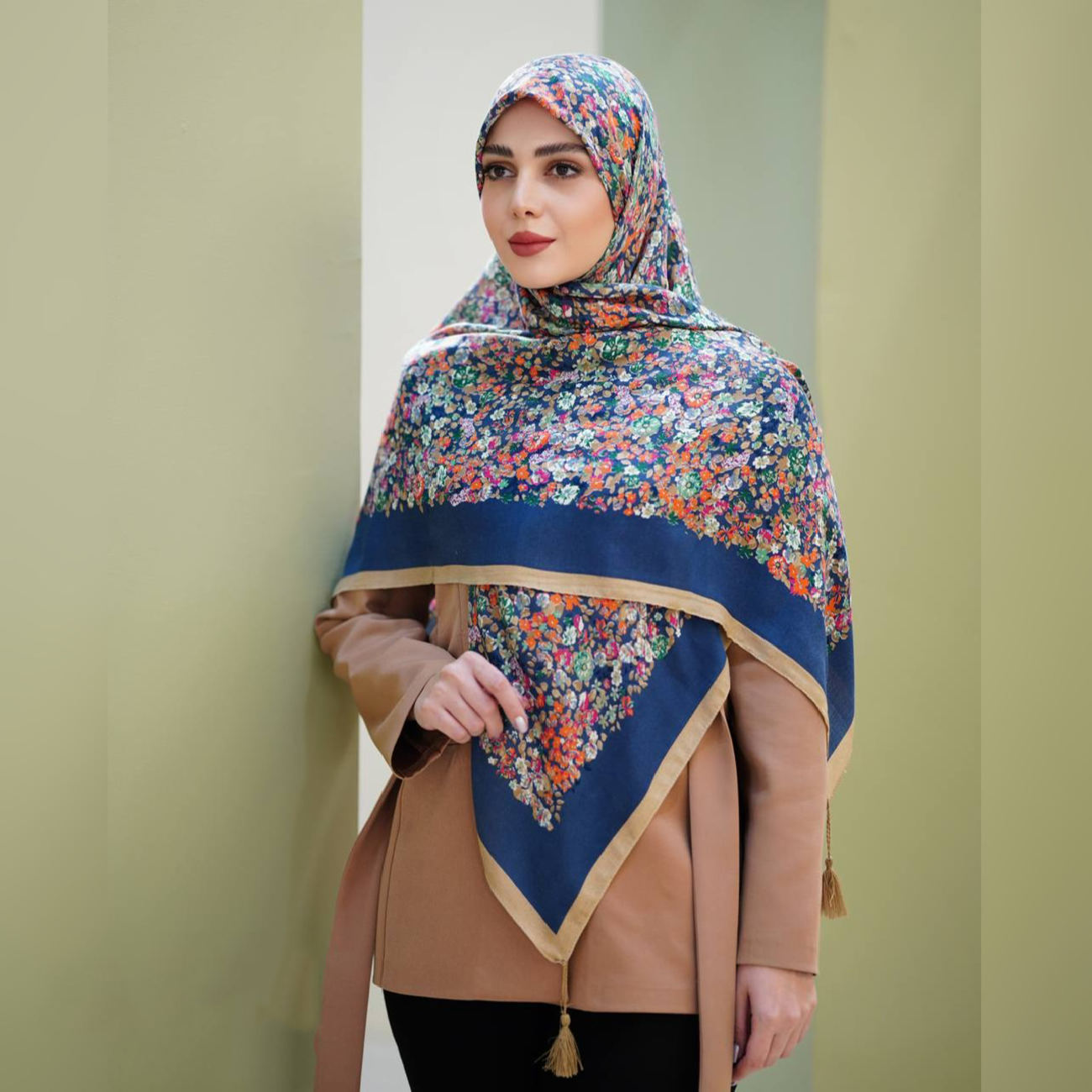 Cotton Scarf for Women – Floral Design