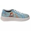 Graffiti Print Sneakers - Women's Chic Casual Shoes Model Anne Shirley