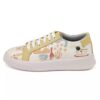 Graffiti Print Sneakers - Women's Chic Casual Shoes Model Dogi