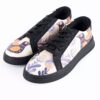 Graffiti Print Sneakers - Women's Chic Casual Shoes Model Ramona