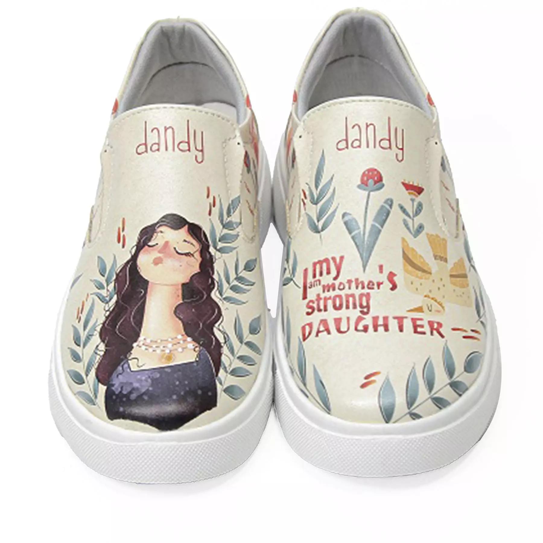 Graffiti Print Sneakers – Women’s Chic Casual Shoes Model Shahrzad