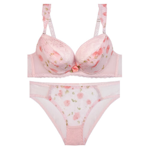 Women’s Lingerie Set Lace Push Up Bra & Thong Guipure