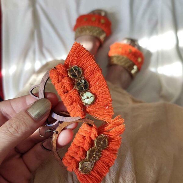 Women's Macrame Earrings Handmade Model Kitty