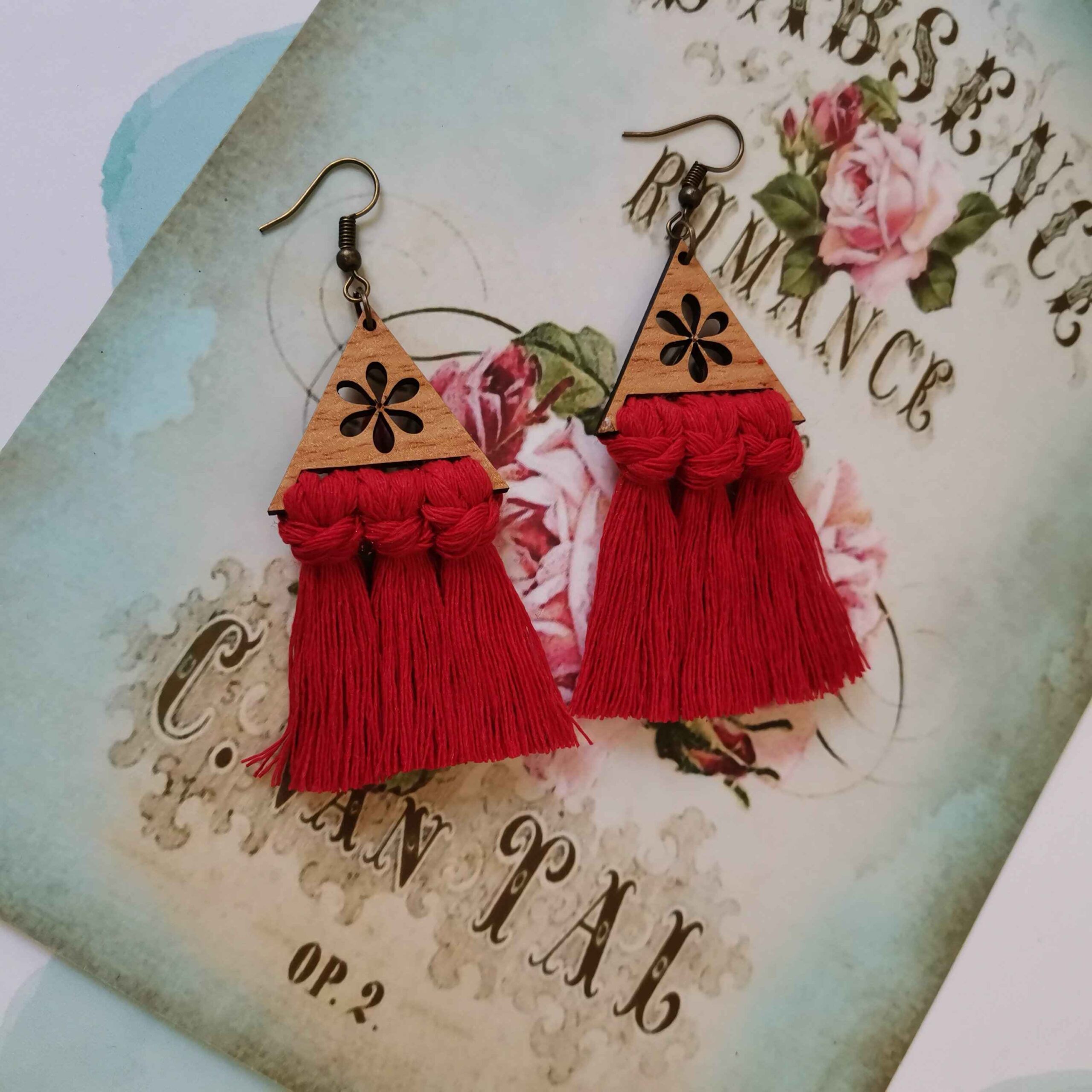 Women’s Macrame Earrings Handmade Model Maryam