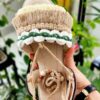 Women's Macrame Sling Back Sandals Handmade Model Art