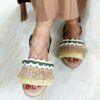Women's Macrame Sling Back Sandals Handmade Model Art