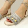 Women's Macrame Sling Back Sandals Handmade Model Coin