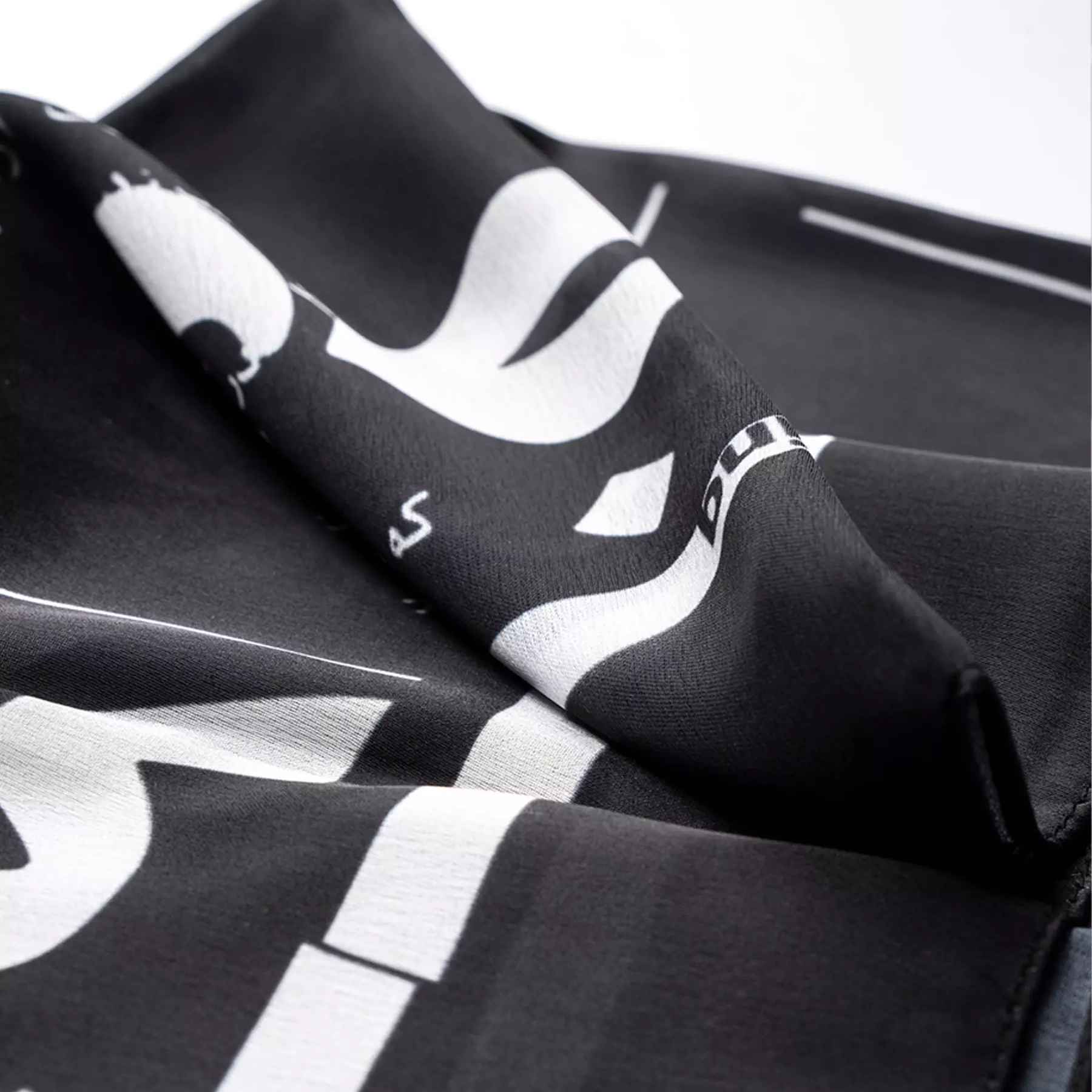 Mini Head Scarf for Women – Elegant Calligraphy Design