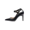Women's Natural Leather Ankle Strap Pump Heels Shoes