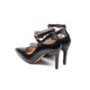 Women's Natural Leather Ankle Strap Pump Heels Shoes