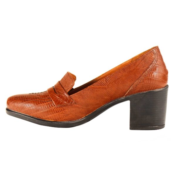 Women's Natural Leather Heels Shoes for Office