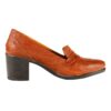 Women's Natural Leather Heels Shoes for Office
