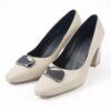Women's Natural Leather Pump Heels Shoes Model Palina