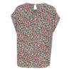 Women's Short Sleeve Cotton Regular Fit Shirt with Paisley & Floral Design
