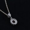 Women's Silver Rhodium Plating Jewelry Set with Quartz Gemstone