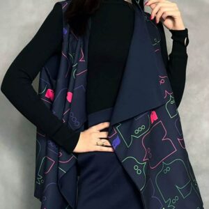 Women’s Sleeveless Blazer Free Size Model Hich