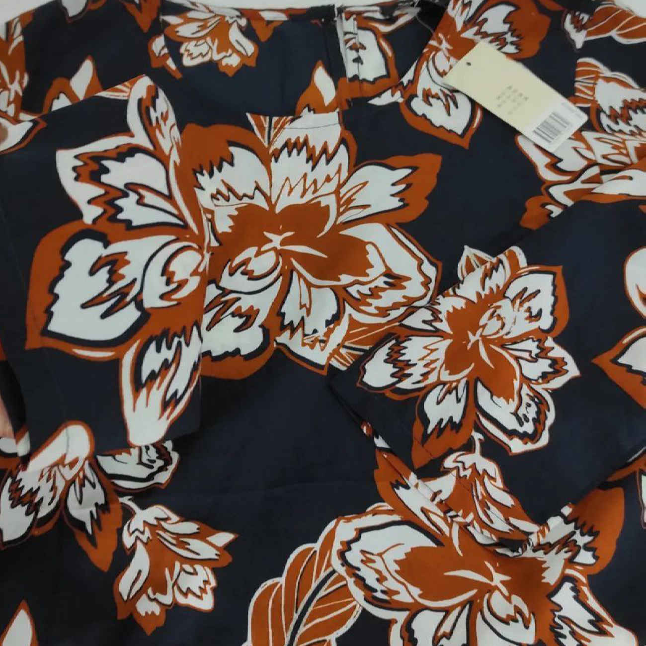 Women’s Three Quarter Sleeve Blouse with Floral Design